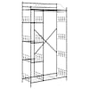 vidaXL Ava Riidekapp Must 101 x 43 x 188 cm Teras