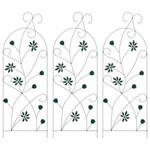 Zahradní plot 3 pcs Zelená 112 x 39,5 cm Ocel - obrázek 2