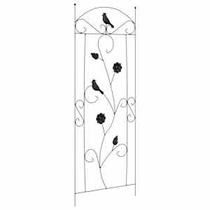 Zahradní plot 3 pcs Černá 110 x 40 cm Ocel - obrázek 5