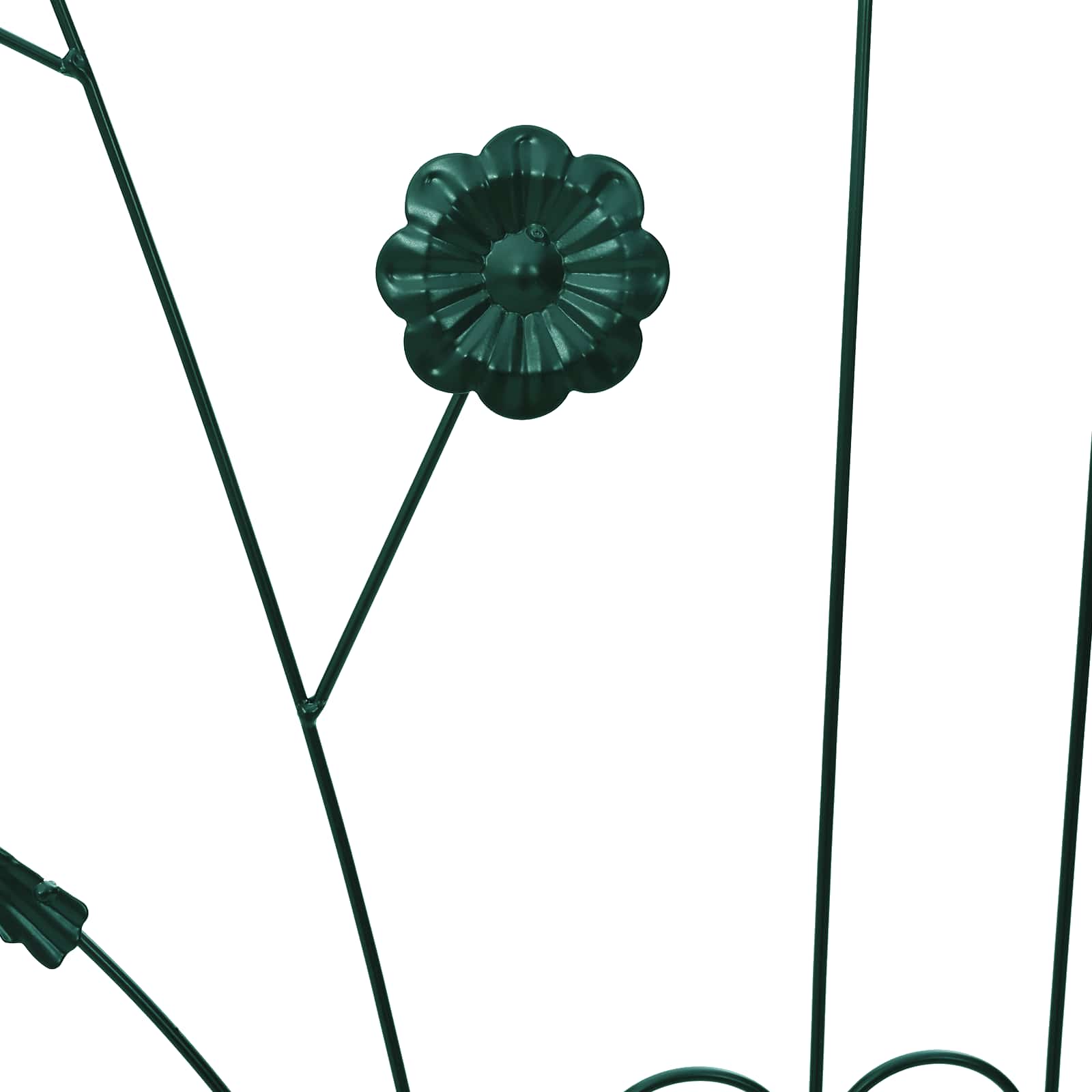 Puutarha-aita Säleikkö 3 pcs Vihreä 112 x 40 cm Teräs - Image 8