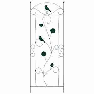 Zahradní plot 3 pcs Zelená 110 x 40 cm Ocel - obrázek 6