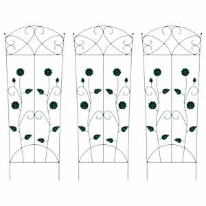 Zahradní plot 3 pcs Zelená 110,5 x 42,5 cm Ocel - obrázek 2