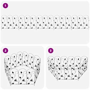 Zahradní plot Treláž Černá 307 x 54,5 x 0,3 cm - obrázek 7