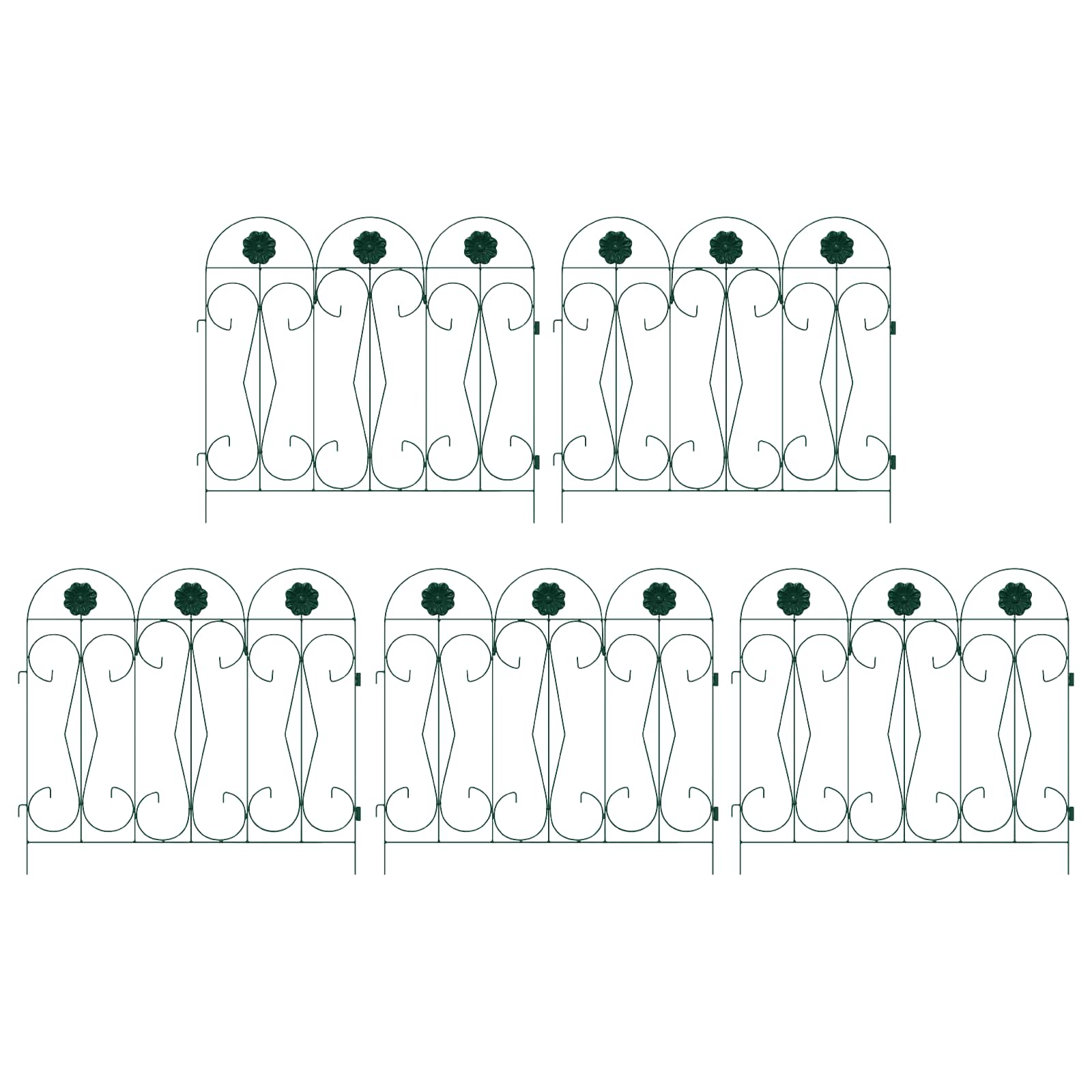 Thumbnail - vidaXL Gartenzaun Spalier Grün