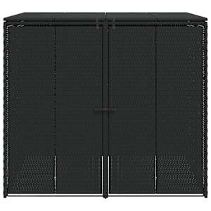 Kontejner na odpadky 2 pcs Černá 130 x 80 x 115 cm Polyethylen - obrázek 5