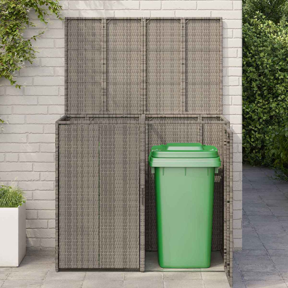 Affaldsbin boks 130 x 80 x 115 cm Polyethylen - Billede 3