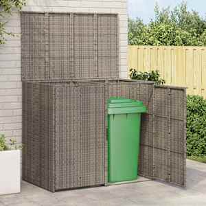 Škatla za smeti 2 pcs Siva 65 x 80 x 115 cm Polietilen