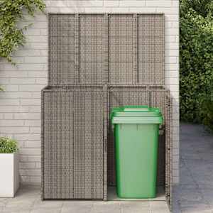 Kontejner na odpadky 2 pcs Šedá 65 x 80 x 115 cm Polyethylen - obrázek 3