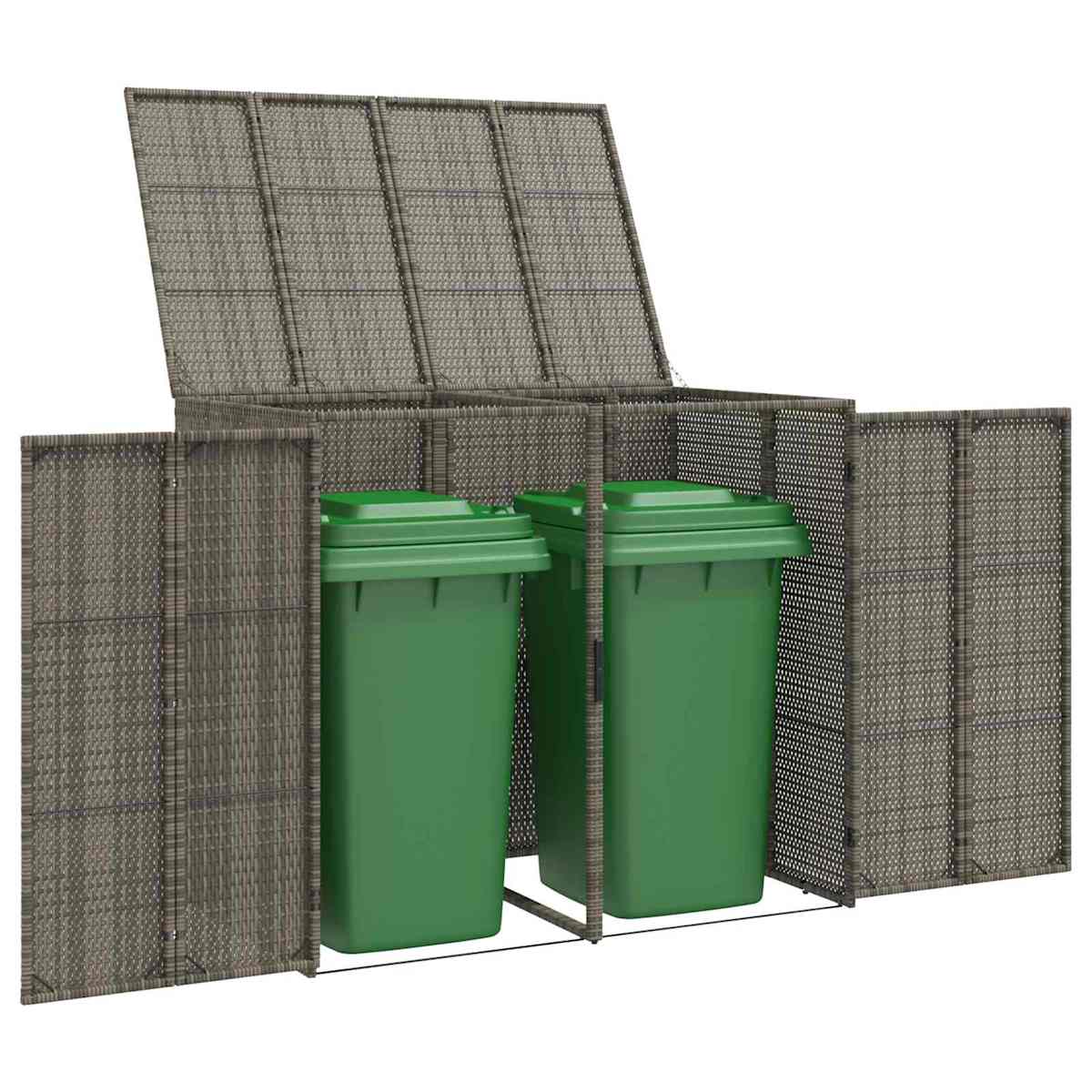 Affaldsbin boks 130 x 80 x 115 cm Polyethylen - Billede 10