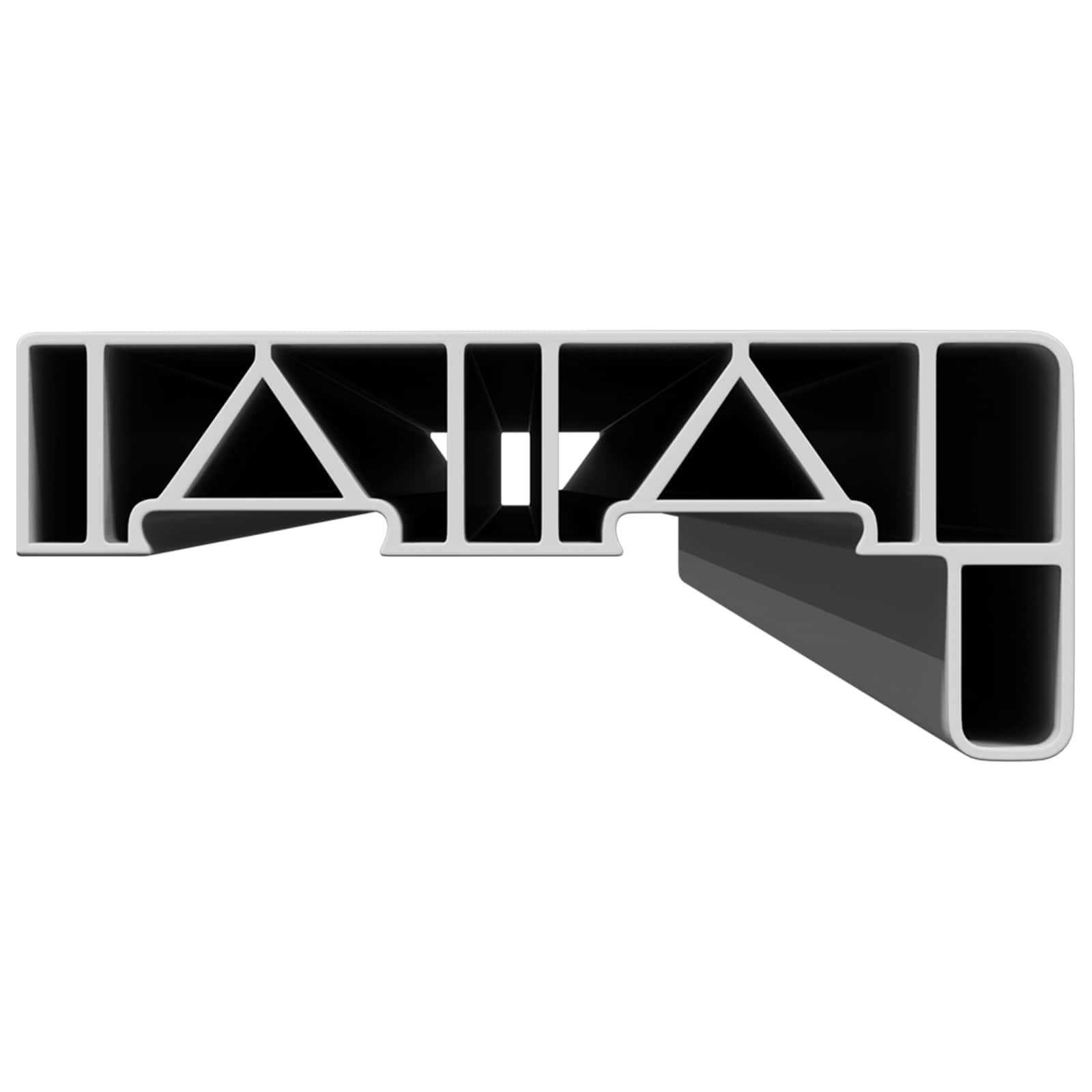 Prag de fereastră Alb 120 x 10 x 4,5 cm PVC amestecat cu UPVC [3]