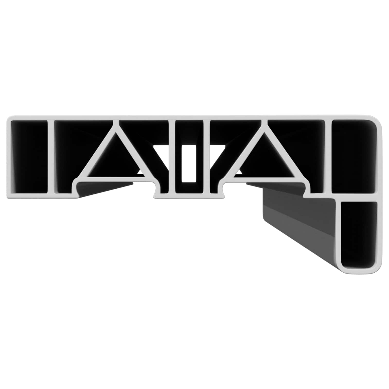 Prag de fereastră Alb 60 x 15 x 4,5 cm PVC amestecat cu UPVC [3]