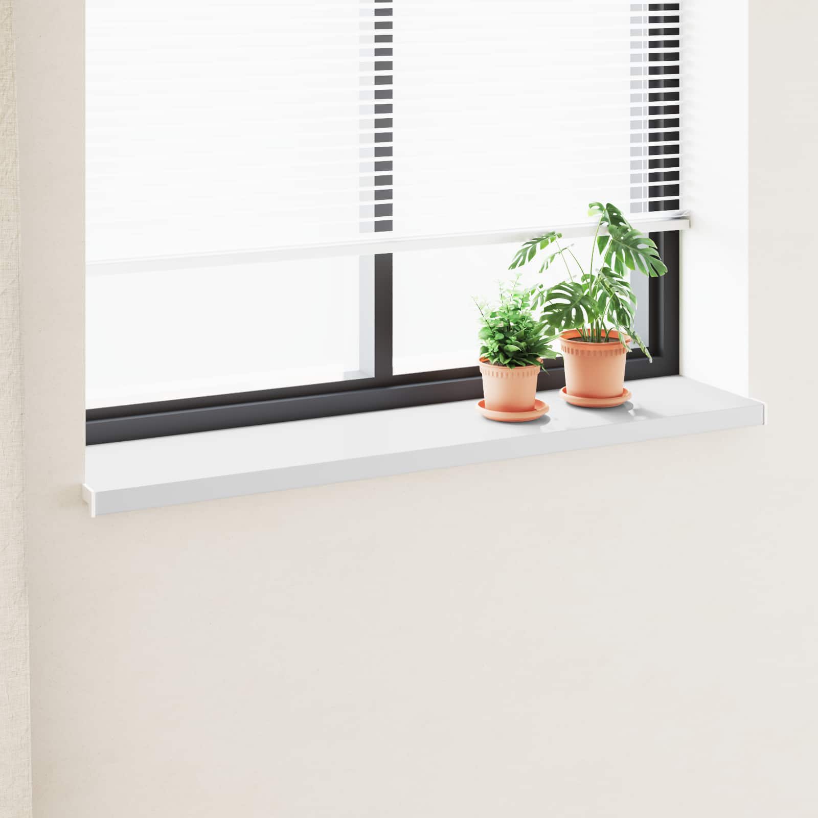  Window Treatment Accessories - Prag de fereastră Alb 160 x 35 x 4,5 cm PVC amestecat cu UPVC