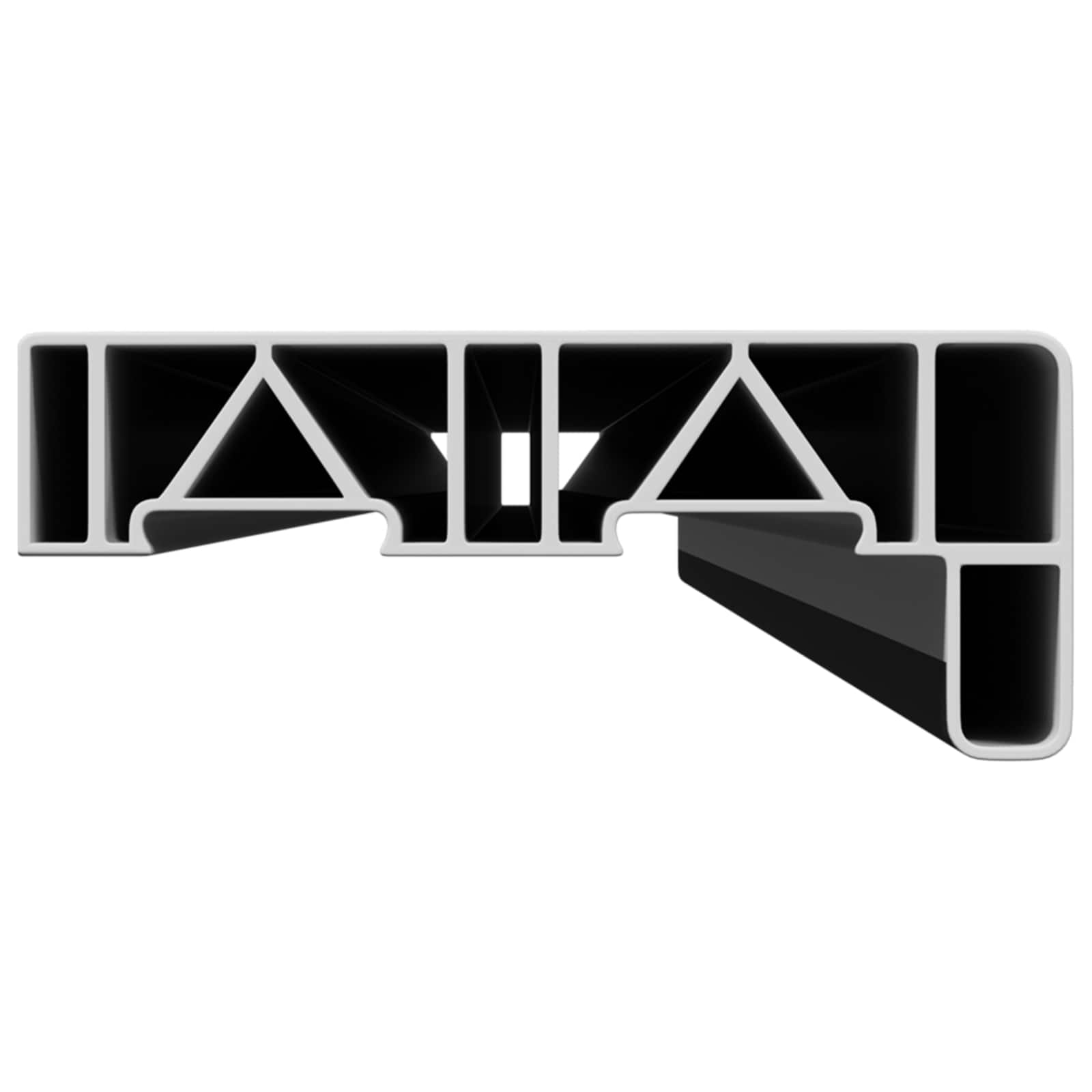 Prag de fereastră Negru cu Dungi de Lemn 160 x 10 x 4,5 cm [3]