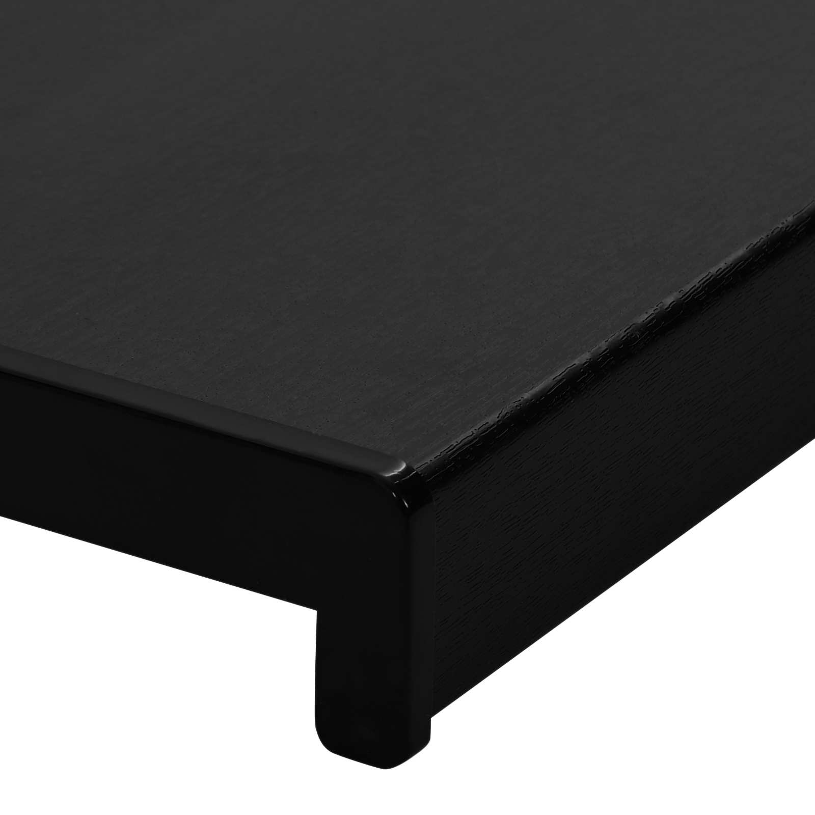 Prag de fereastră Negru cu Dungi de Lemn 140 x 45 x 4,5 cm [8]