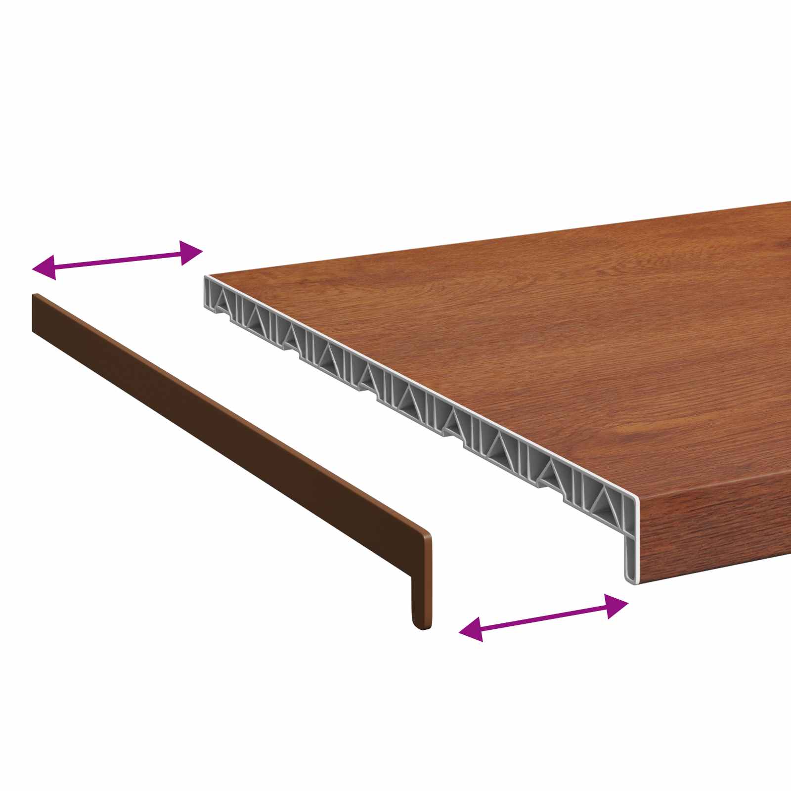 Prag de fereastră Lemn Maro 120 x 50 x 4,5 cm [7]