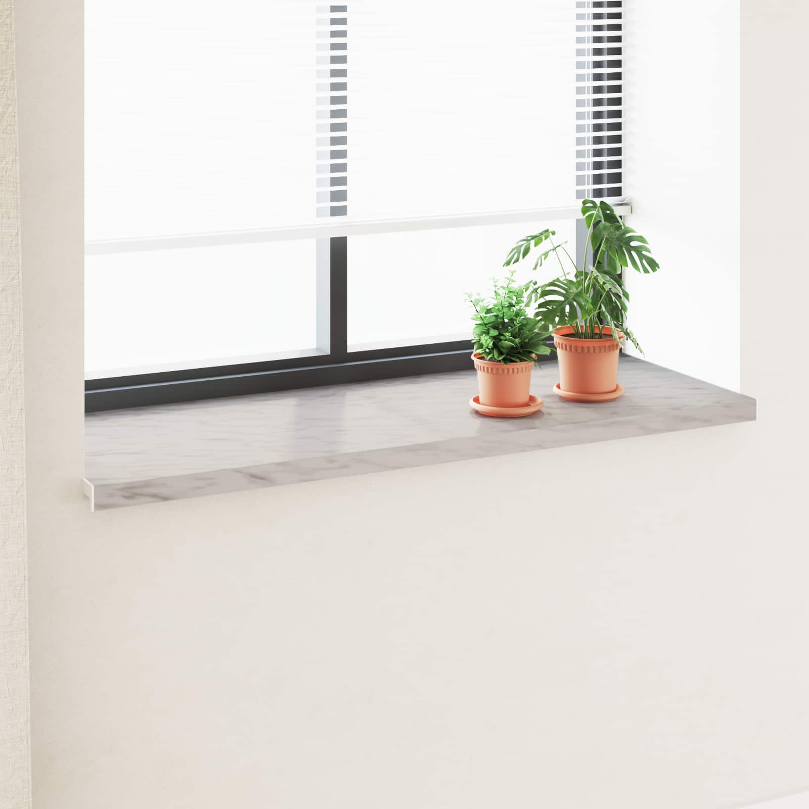 Casă & grădină - Prag de fereastră Text Marmură -enure 140 x 50 x 4,5 cm