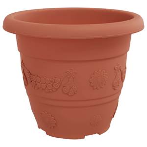 Květináče 6 pcs Cihlově červená Ø 26 x 21.5 cm Plast - obrázek 6