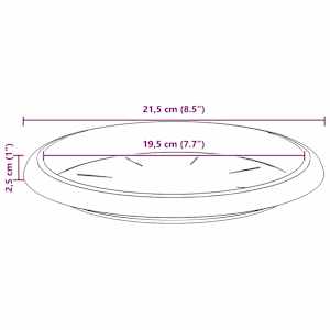 Květináče 6 pcs Cihlově červená Ø 26 x 21.5 cm Plast - obrázek 12