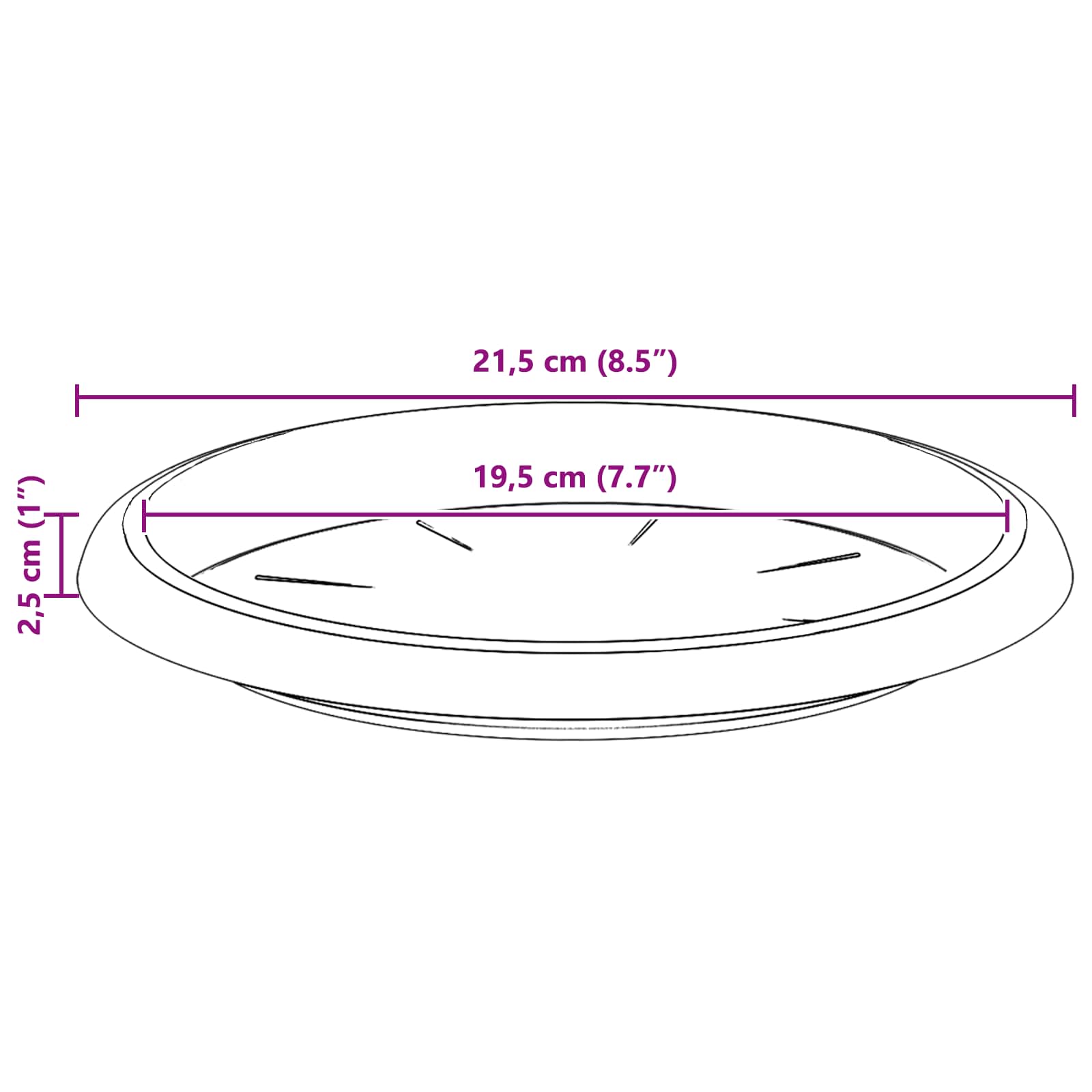 Plantenpotten 6 pcs Zwart Ø 30 x 25 cm Kunststof image 12
