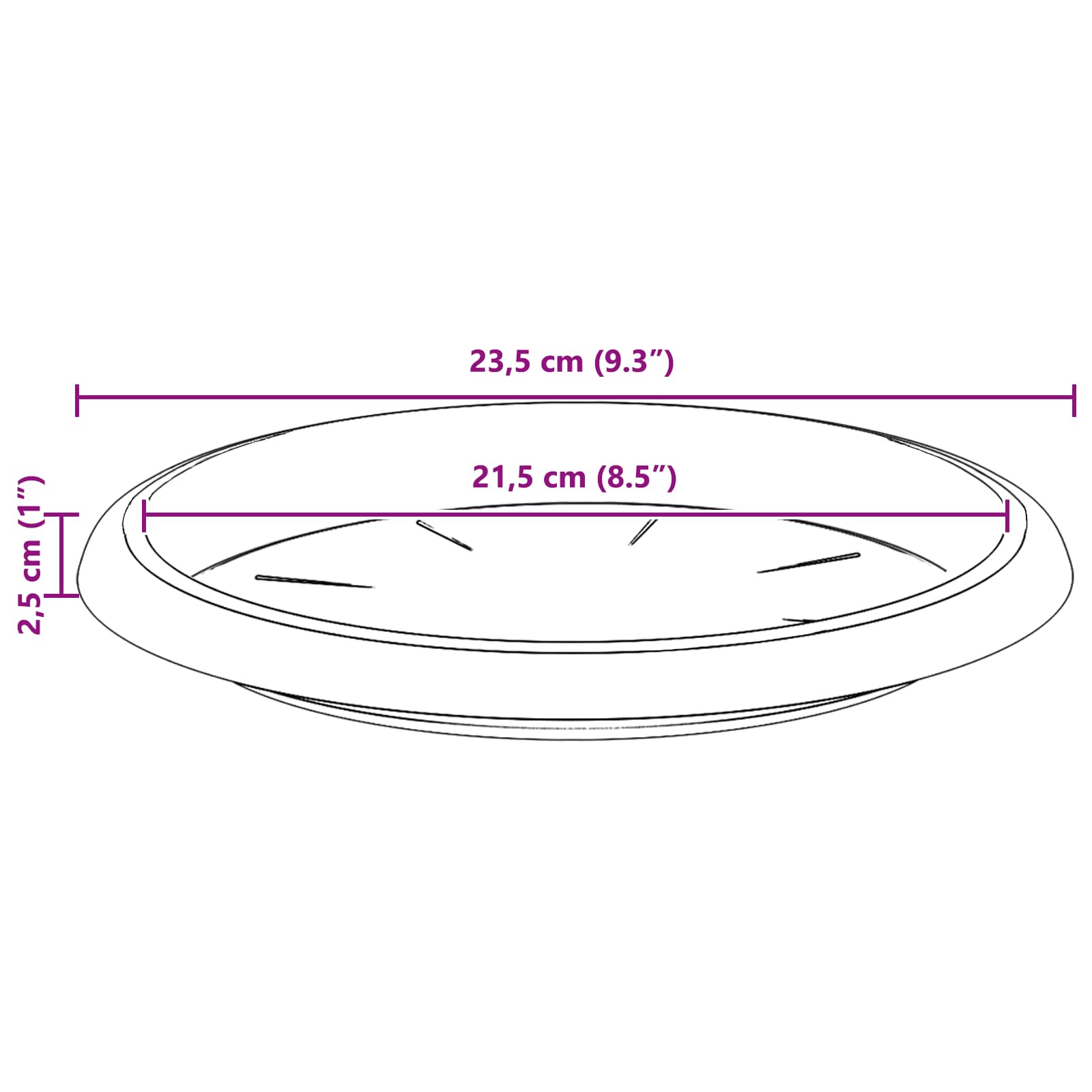 Plantenpotten 24 pcs Baksteenrood Ø 26 x 21.5 cm Kunststof image 12