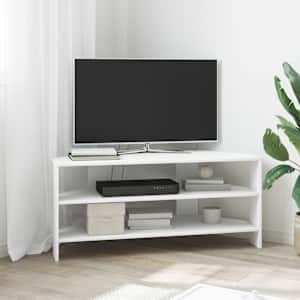 RohováskříňnaTV Bílá 102x40,5x45cm kompozitní dřevo