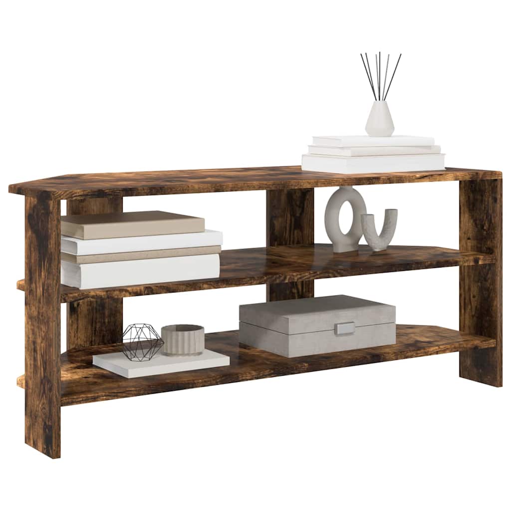 vidaXL HoekTVKast Gerookt eiken 102x40,5x45cm Bewerkt hout