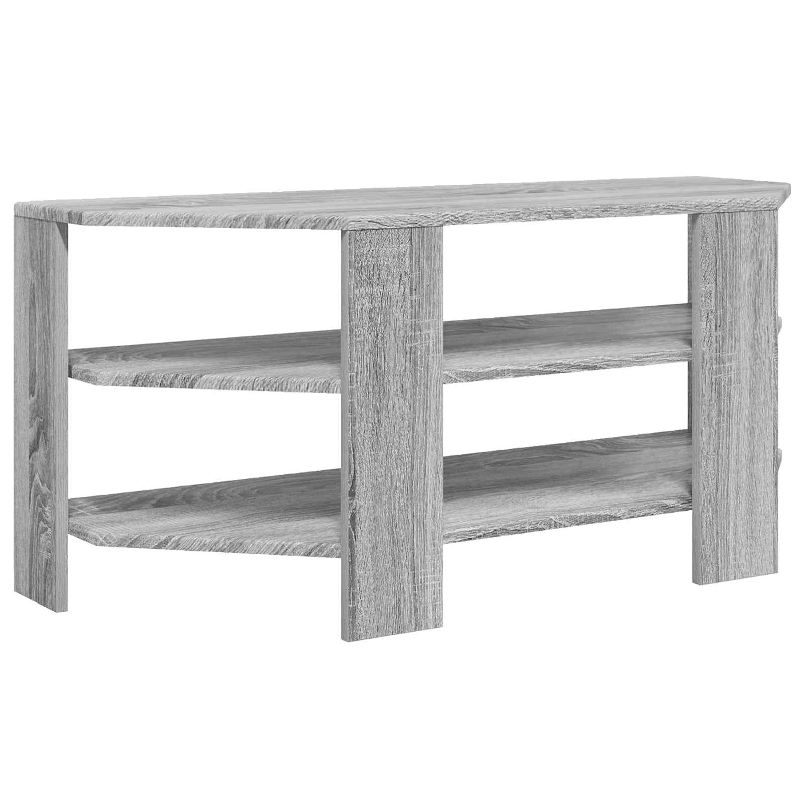 KulmaTV-kaappi Harmaa Sonoma 102x40,5x45cm Tekninen puu - Image 7