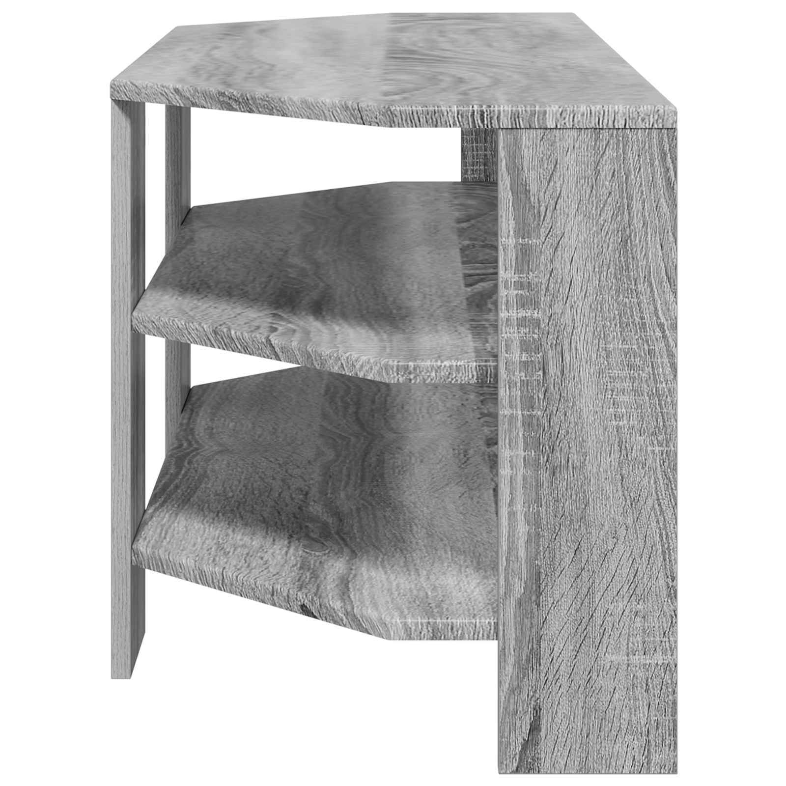 KulmaTV-kaappi Harmaa Sonoma 102x40,5x45cm Tekninen puu - Image 6