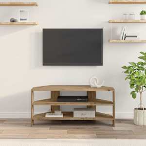 RohováskříňnaTV 102x40,5x45cm Artisanový dub kompozitní dřevo - obrázek 4