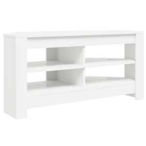 RohováskříňnaTV Bílá 102 x 40,5 x 45 cm kompozitní dřevo - obrázek 2