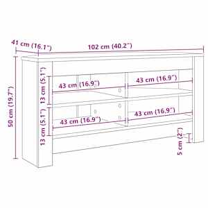 RohováskříňnaTV Sonoma dub 102 x 40,5 x 45 cm kompozitní dřevo - obrázek 10