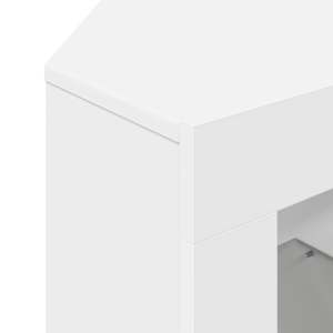 Rohový LED TV stojan Nástěnný Bílá 100x40x68cm kompozitní dřevo - obrázek 11