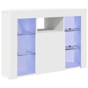 Rohový LED TV stojan Nástěnný Bílá 100x40x68cm kompozitní dřevo - obrázek 2