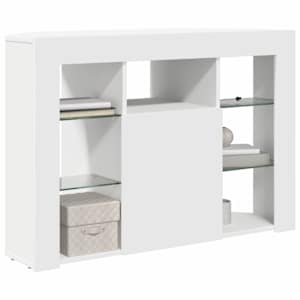 Rohový LED TV stojan Nástěnný Bílá 100x40x68cm kompozitní dřevo - obrázek 3