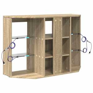 Rohový LED TV stojan Sonoma dub 100x40x68cm kompozitní dřevo - obrázek 10