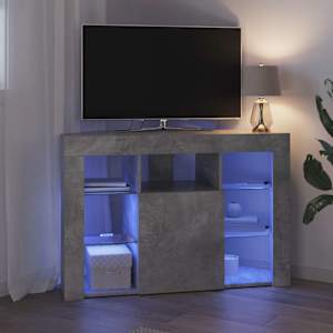 Rohový LED TV stojan Betonově šedá 100x40x68cm kompozitní dřevo - obrázek 5