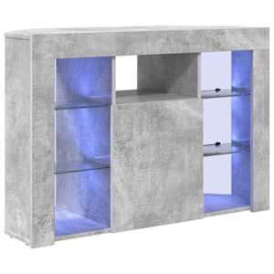 Rohový LED TV stojan Betonově šedá 100x40x68cm kompozitní dřevo - obrázek 2