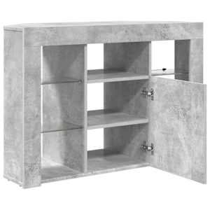 Rohový LED TV stojan Betonově šedá 100x40x68cm kompozitní dřevo - obrázek 14