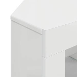 Rohový LED TV stojan Nástěnný Vysoce lesklá bílá 100x40x68cm - obrázek 11