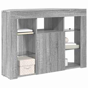 Rohový LED TV stojan Šedá Sonoma 100x40x68cm kompozitní dřevo - obrázek 3
