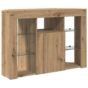 Rohový LED TV stojan 100x40x68cm Artisanový dub - obrázek 6