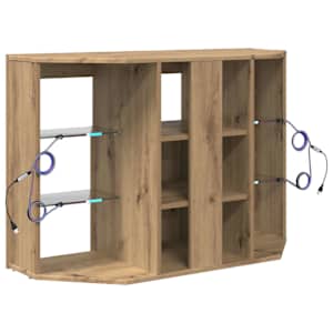 Rohový LED TV stojan 100x40x68cm Artisanový dub - obrázek 10