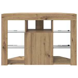 Rohový LED TV stojan 100x40x68cm Artisanový dub - obrázek 8