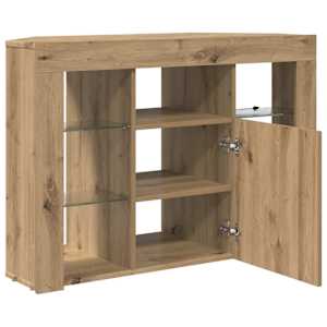 Rohový LED TV stojan 100x40x68cm Artisanový dub - obrázek 14
