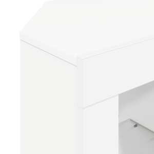 Rohový LED TV stojan Bílá 100 x 40 x 50 cm kompozitní dřevo - obrázek 11
