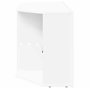 Rohový LED TV stojan Bílá 100 x 40 x 50 cm kompozitní dřevo - obrázek 9