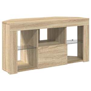 Rohový LED TV stojan Nástěnný Sonoma dub 100 x 40 x 50 cm - obrázek 6