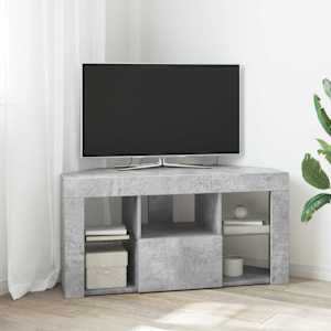 Rohový LED TV stojan Nástěnný Betonově šedá 100 x 40 x 50 cm - obrázek 1