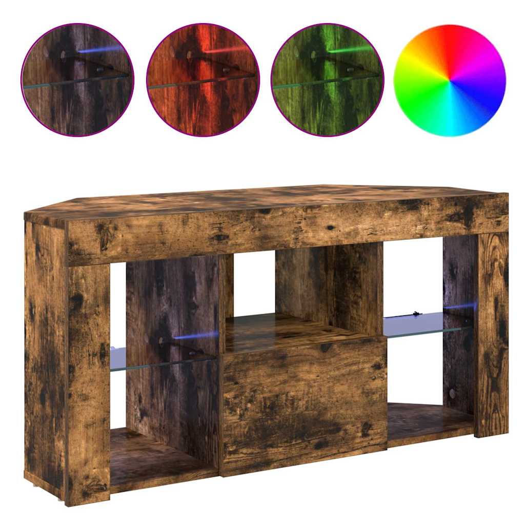 Nurgas LED TV kapp Suitsetatud tamm 105 x 40 x 50 cm Tehispuit 4 Kõik vajalik sinu aeda ja koju! Nurgas LED TV kapp Suitsetatud tamm 105 x 40 x 50 cm Tehispuit - Image 4