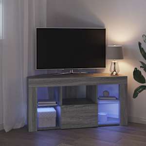 Rohový LED TV stojan Nástěnný Šedá Sonoma 100 x 40 x 50 cm - obrázek 5